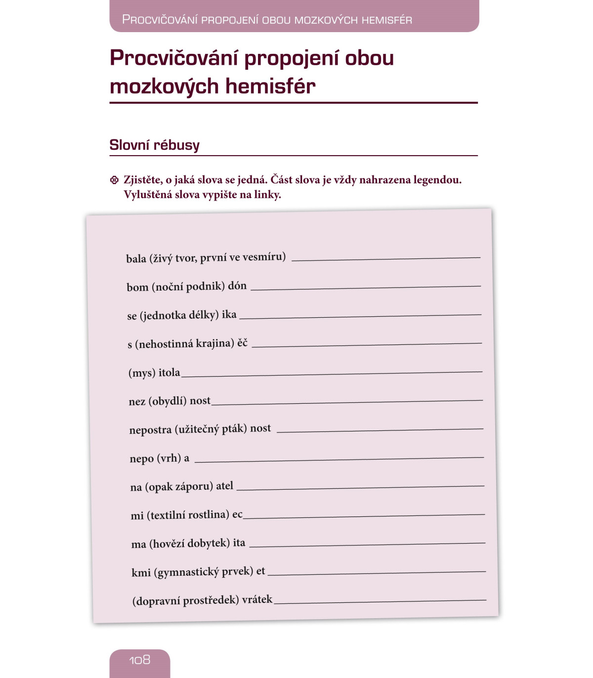 Trénink paměti pro seniory