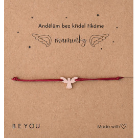 Dárková karta pro Maminku s náramkem Andílek