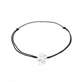 Dárková karta Pro štěstí a šňůrkový náramek se čtyřlístkem