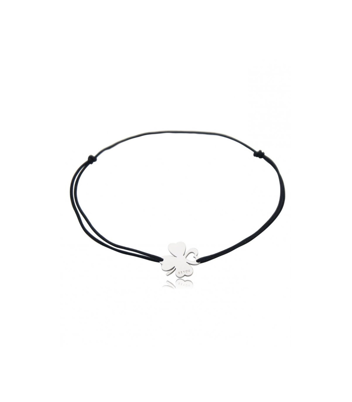 Dárková karta Pro štěstí a šňůrkový náramek se čtyřlístkem