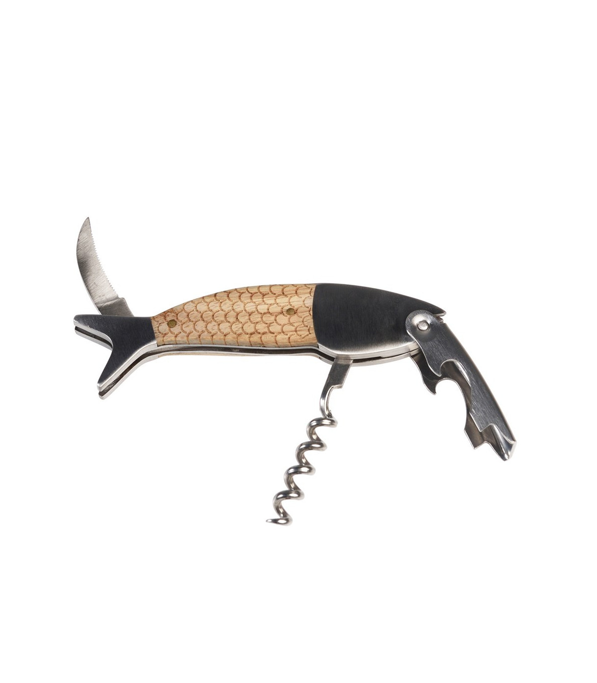 Otvírák rybičky v plechové krabičce