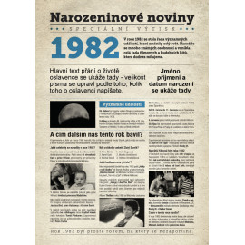 Narozeninové noviny 1982