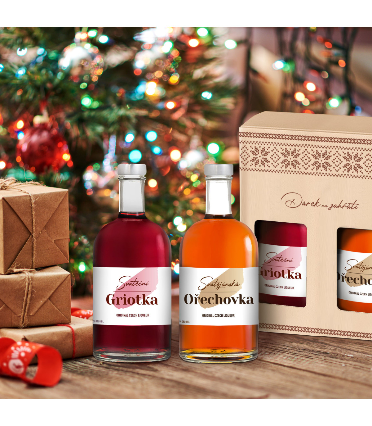 Dárkové balení Ořechovky a Griotky
