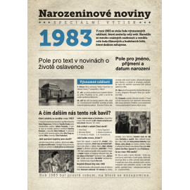 Narozeninové noviny 1983