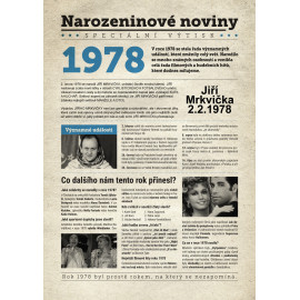 Narozeninové noviny 1978