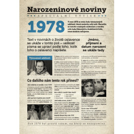 Narozeninové noviny 1978