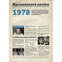 Narozeninové noviny 1978