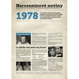 Narozeninové noviny 1978