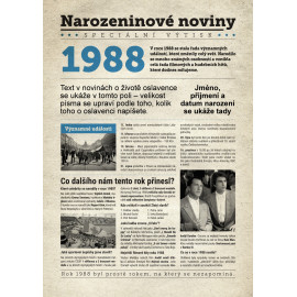 Narozeninové noviny 1988