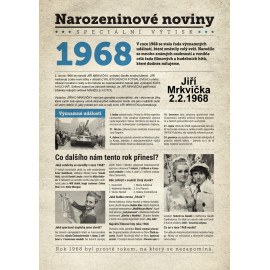 Narozeninové noviny 1968