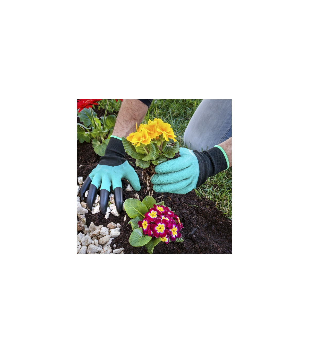 Zahradnické rukavice na okopávání