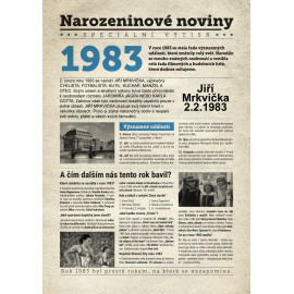 Narozeninové noviny 1983
