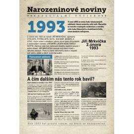 Narozeninové noviny 1993
