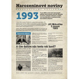 Narozeninové noviny 1993