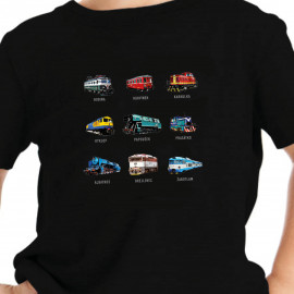 Dětské tričko tajemné názvy lokomotiv