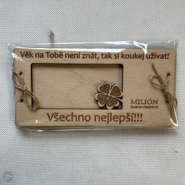 Přání k narozeninám - milion korun