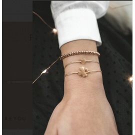 Dárková karta Pro štěstí a šňůrkový náramek se čtyřlístkem