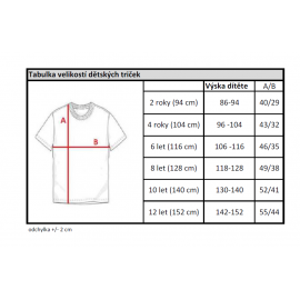 Dětské tričko tajemné názvy lokomotiv