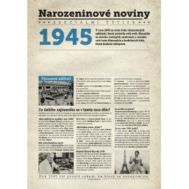 Narozeninové noviny 1989 s vlastním textem