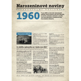 Narozeninové noviny 1989 s vlastním textem