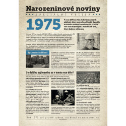 Narozeninové noviny 1989 s vlastním textem