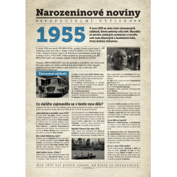 Narozeninové noviny 1989 s vlastním textem