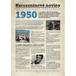 Narozeninové noviny 1989 s vlastním textem