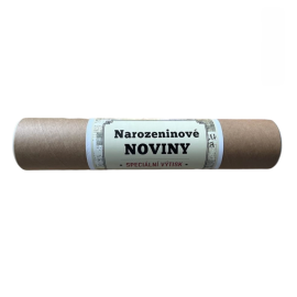 Narozeninové noviny 1989 s vlastním textem