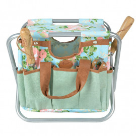 Zahradní stolička, potisk růže